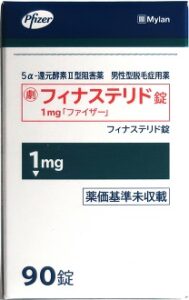 フィナステリドファイザー90錠外箱